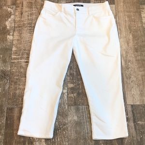 Chaps White Denim Capris
